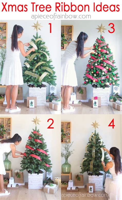 Christmas Tree Ideas Using Ribbon