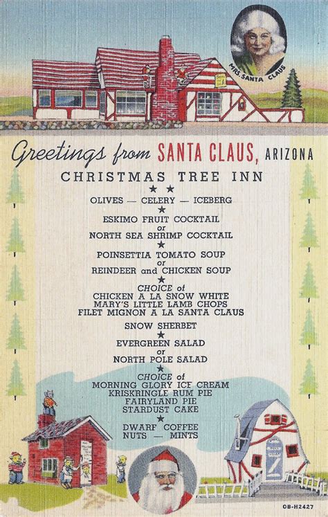 Christmas Tree Inn Menu
