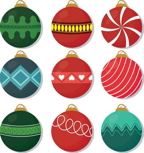 Christmas Tree Ornaments Vector