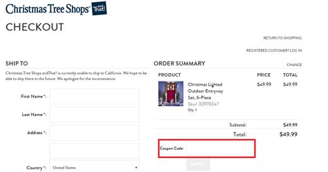 Christmas Tree Store Coupon Code