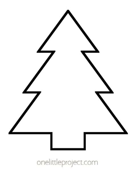 Christmas Tree Template Outline