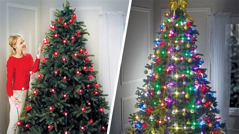 Christmas Tree With Vertical Lights