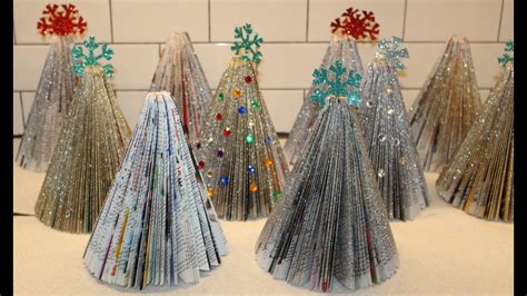 Christmas Trees Made From Reader's Digest