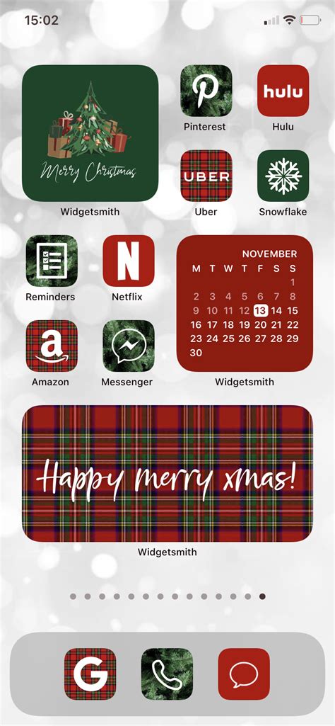 Christmas Widgetsmith Home Screen