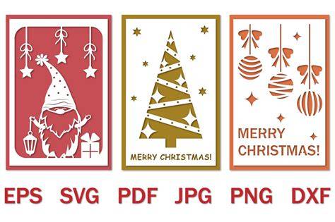 Download christmas-tree-papercut-lantern-bundle SVG
