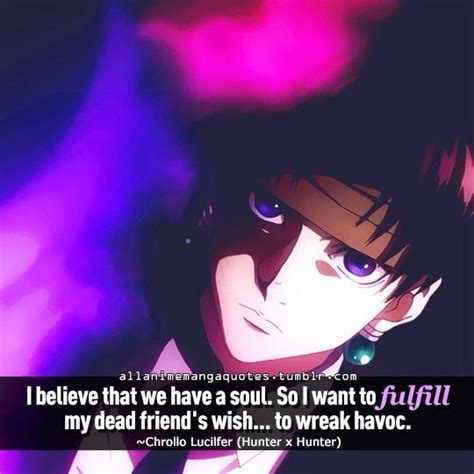 Chrollo Lucilfer quote about balance