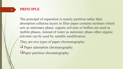 Chromatography Principle Slideshare