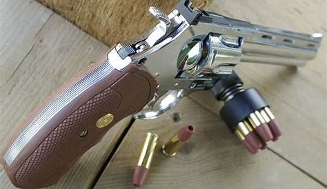Chrome 357 Revolver S&W 4" Full Metal .177 Co2 Pellet
