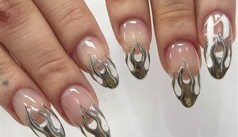 Chrome Flame Nails How To Apres Gel X Extensions s Nail Art