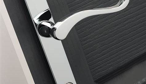 Chrome Upvc Door Handles Fab & Fix 68mm 215mm Lever Lever UPVC Sprung Handle