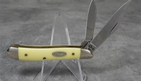 Chrome Vanadium Knife 1988 CASE XX USA 3254 Yellow Trapper