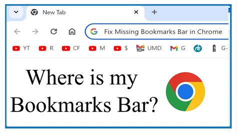 Chrome Bookmarks Bar Empty