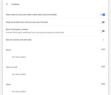 Chrome Cookie Policy