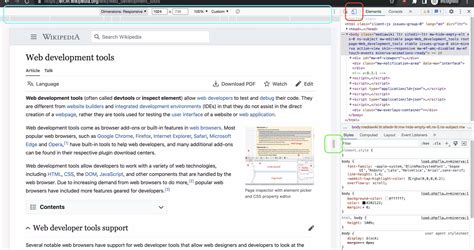 Chrome Developer Tools Responsive