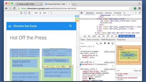 Chrome Devtools Hover