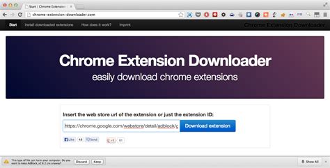 chrome extension download video