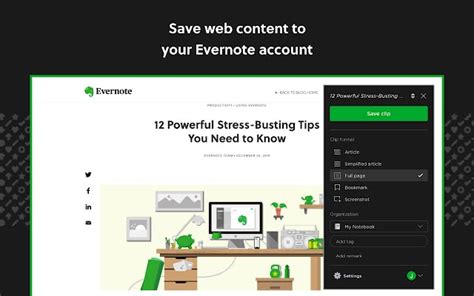 Chrome Extension Evernote