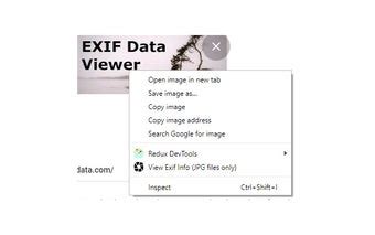 Chrome Extension Exif Quick View