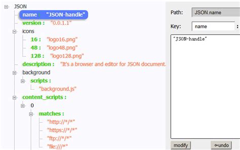 Chrome Extension Json-Handle
