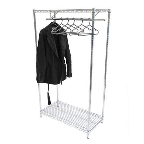 chrome garment rack