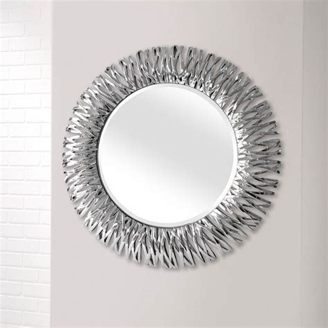 chrome mirror round