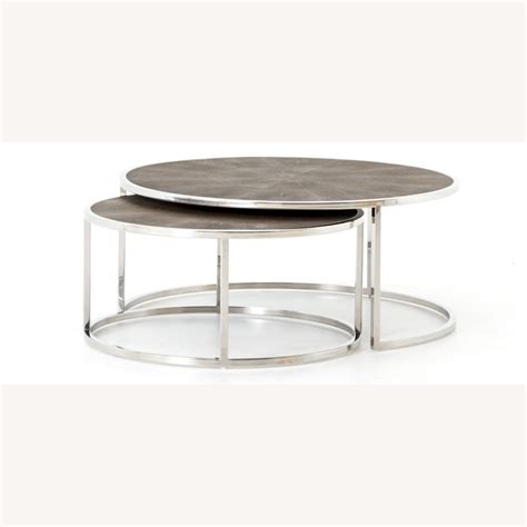 Chrome Nesting Coffee Tables