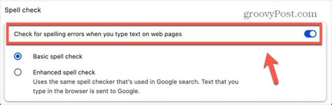 chrome spell check