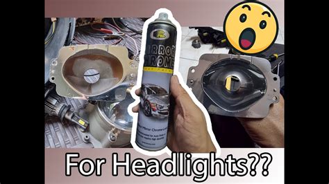 Chrome Spray Headlight Reflector