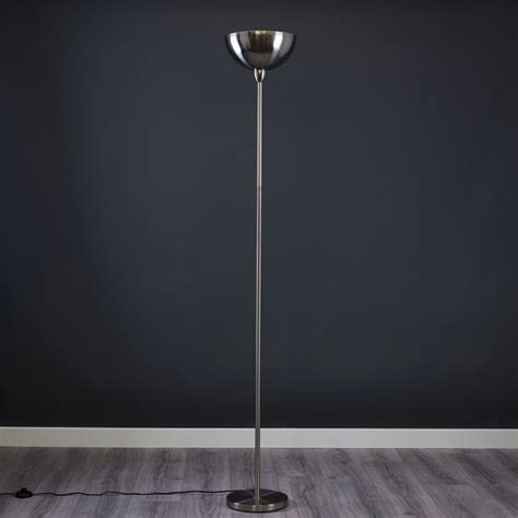 Glossy chrome LED uplighter Malea Lights.co.uk