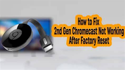 chromecast from laptop not working