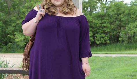 Chubby Clothing Style Fashion For Overweight Women Plus Size Shirt Dress Plus