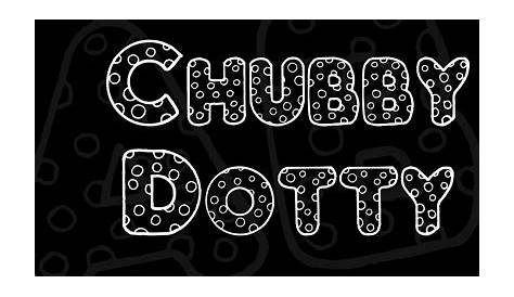 Chubby Dotty Font Free Download For Print Design 1213223 Vector Art At