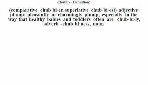Chubby Word Meaning In English Hindi Daily Use s With