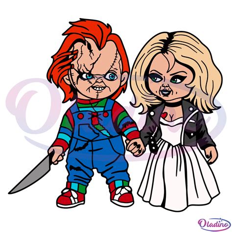 chucky and tiffany png outline