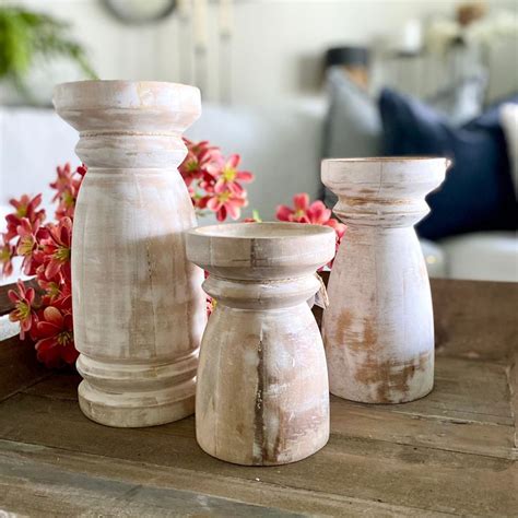 chunky candle holders