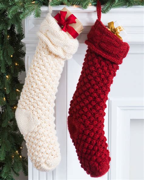 Chunky Knit Christmas Stocking Pattern