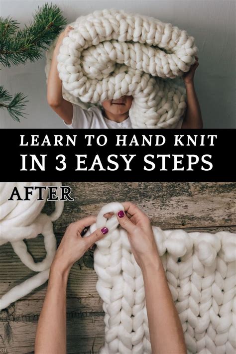 Chunky Knit Throw Blanket Tutorial