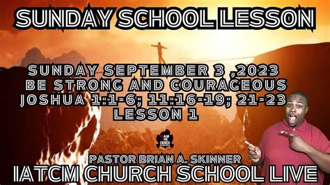 church school lesson for september 3 2023
