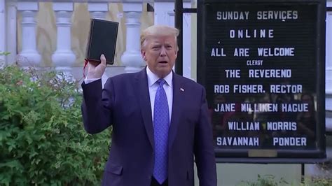 church trump stood with bible