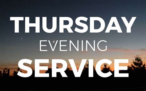 churches with thursday night services near me