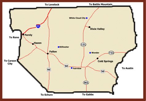 churchill county nv map