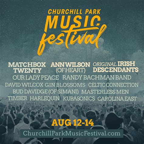 churchill park music festival tickets