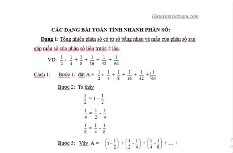 chuyên đề phân số lớp 4