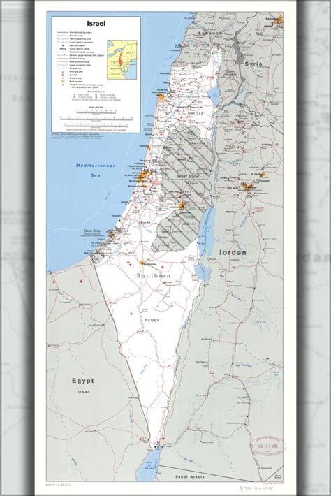 cia map of israel
