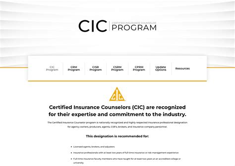 cic crm designation
