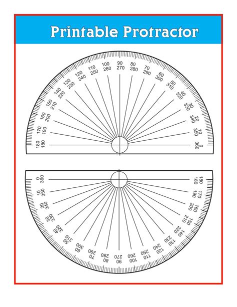 Cicular Protractor Pdf Printable Protractor Pdf