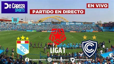 cienciano vs sporting cristal en vivo hoy