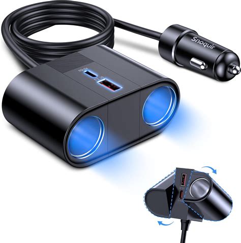 Cigarette Lighter Double Adapter