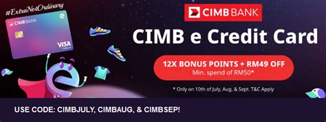 cimb credit card promo code