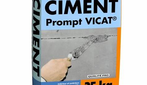 Ciment Prompt Vicat 25 Kg VICAT Naturel Sac De Point.P